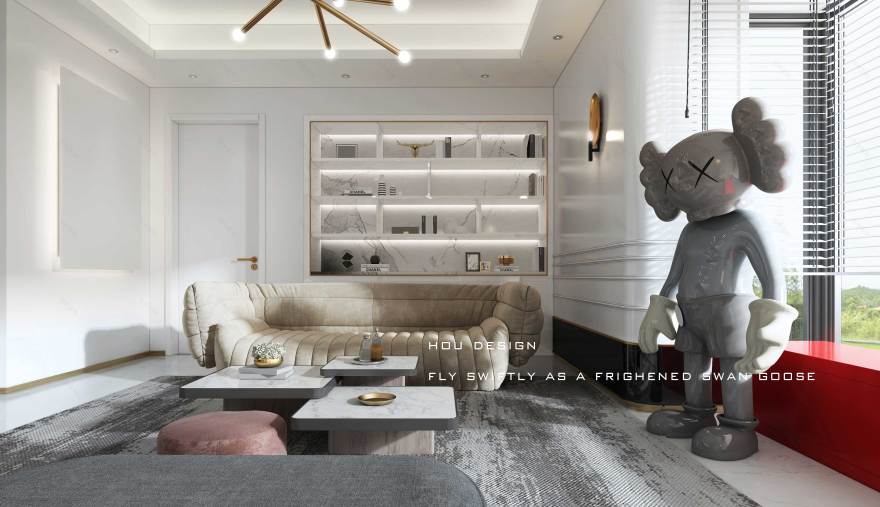 梦幻金线 | 侯·Design 团队打造的私宅空间-16