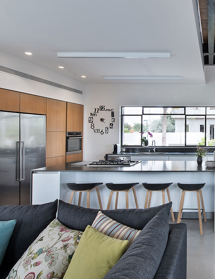 特拉维夫双家庭别墅 | 铝制框架与自然光的巧妙融合-13