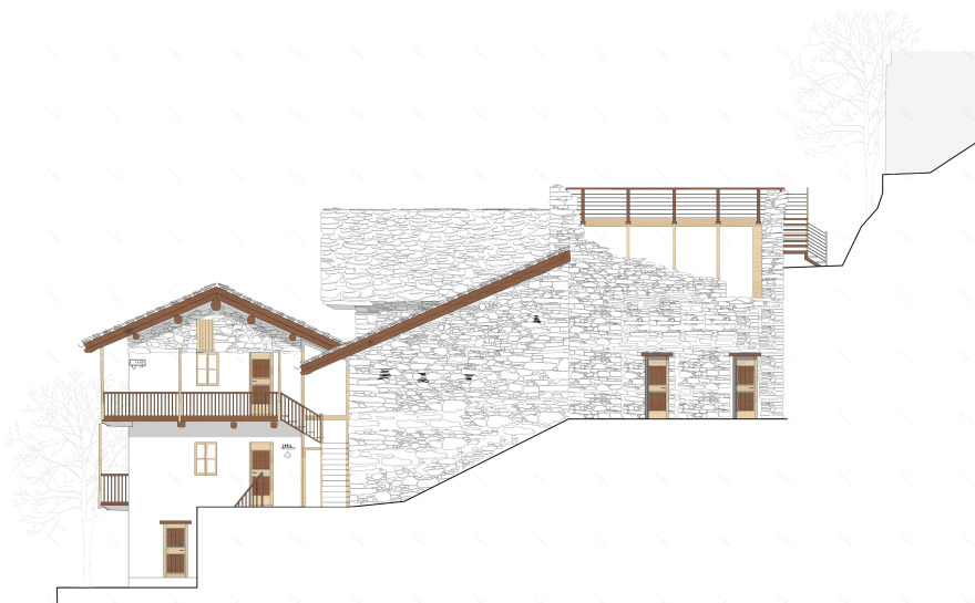 焕新记忆 · 阿尔卑斯山间废旧粮仓的现代重生-4