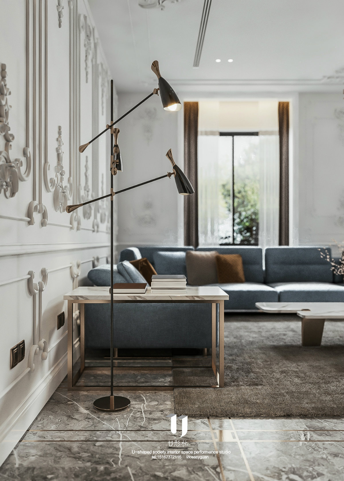 现代法式浪漫家居，3D2016 vr4.3 PS cc 打造沉浸式空间-4