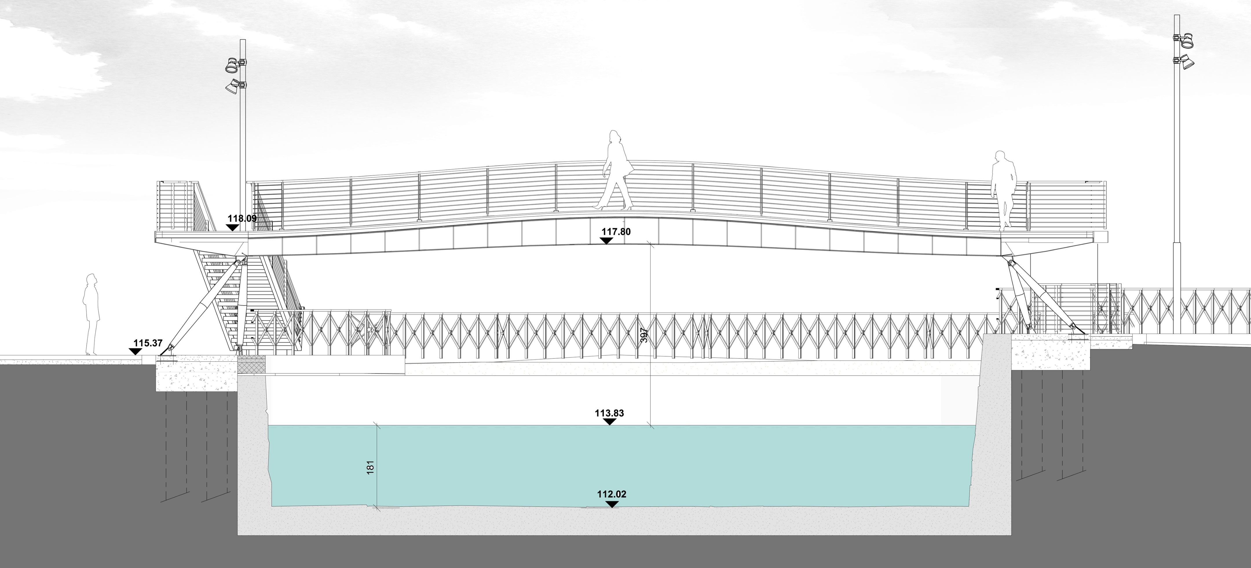 自然轻盈的 Naviglio Grande 人行天桥设计-11