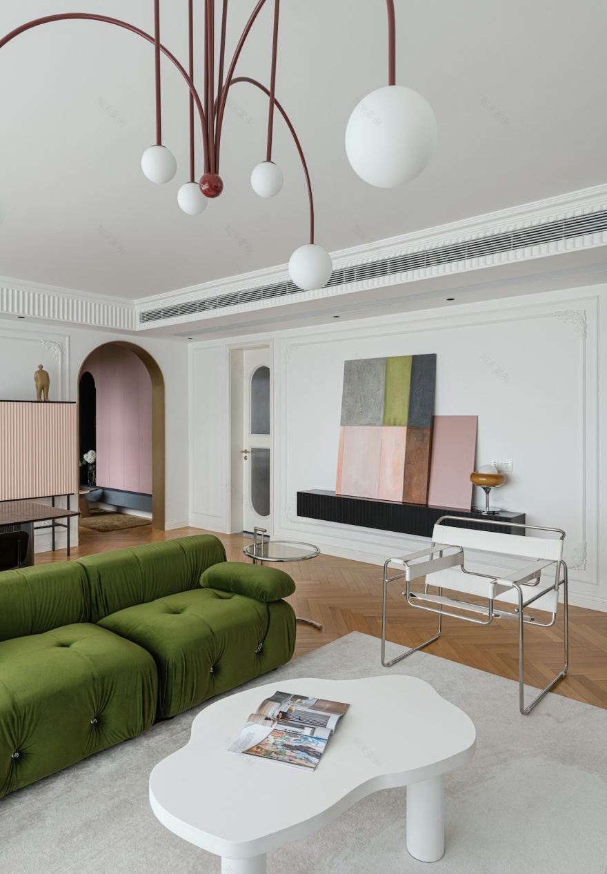 治愈系简法式风格住宅设计丨中国成都丨观白设计-23