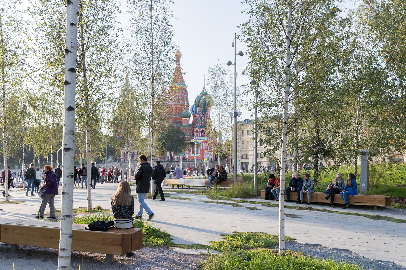 扎里亚季耶公园，莫斯科/同时扮演公园、城市广场、社交空间、文化设施以及休闲场所的角色-115