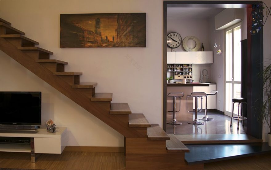 双层公寓空间重构,打造庭院阳光工作室-2