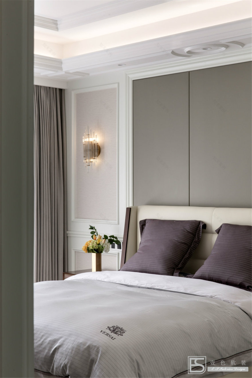 壹色软装 | 现代轻奢融入新中式,打造 350m2 中央美墅-19