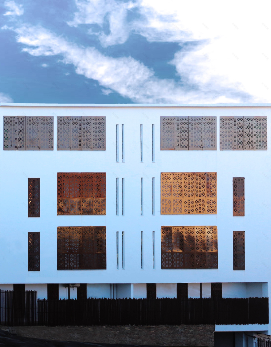 阿尔及利亚公寓建筑,传统文化与现代生活的融合-1