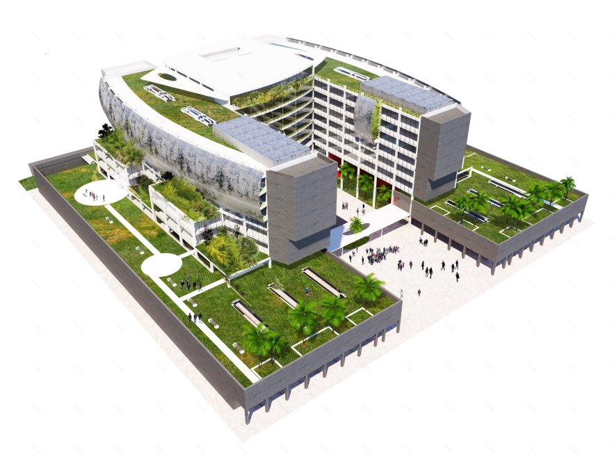 绿色环绕的现代化办公空间——意大利 ISTAT 总部大楼设计-10