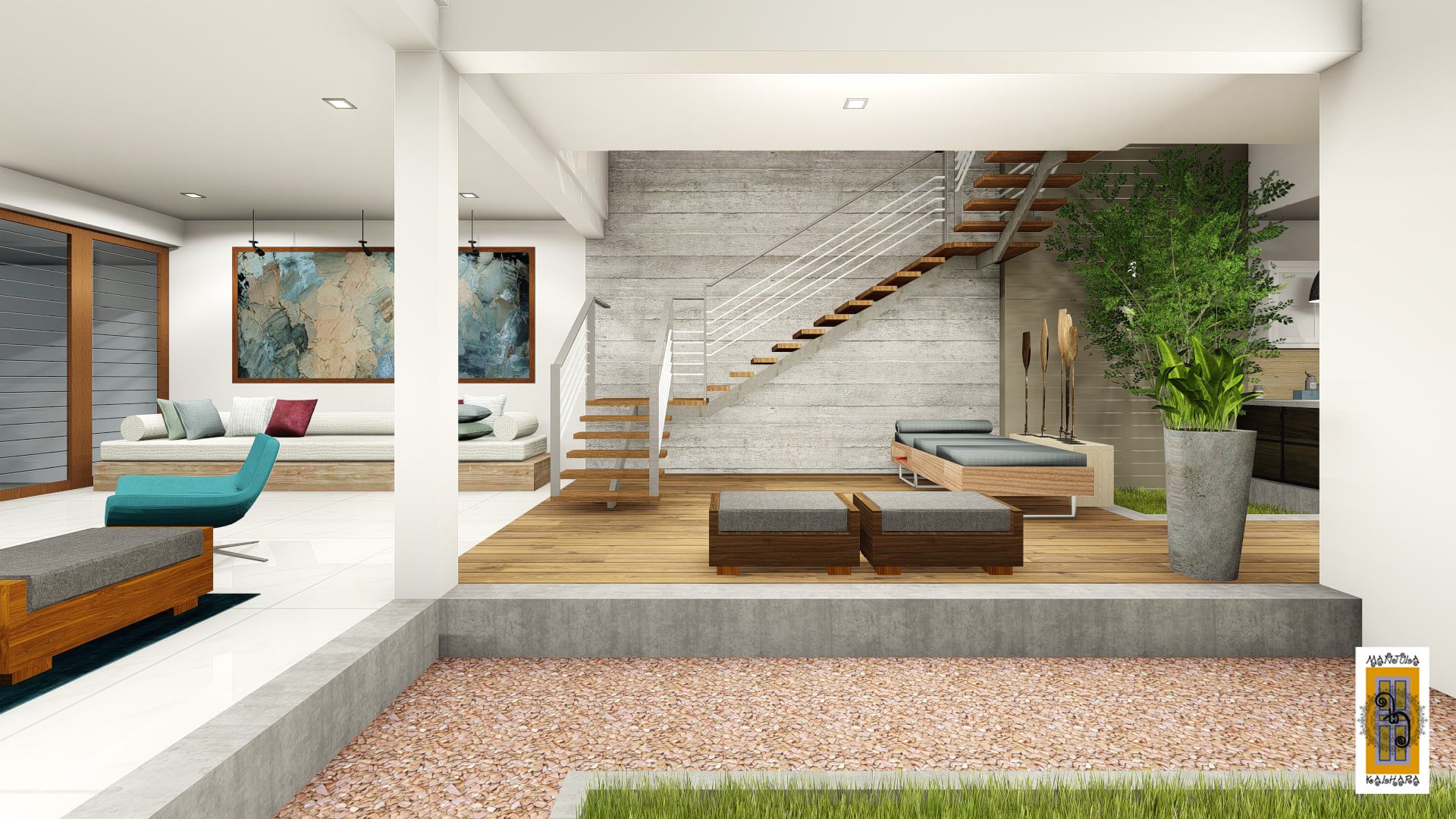 "斯里兰卡 Battaramulla 别墅 | 现代极简主义的完美体现"-6