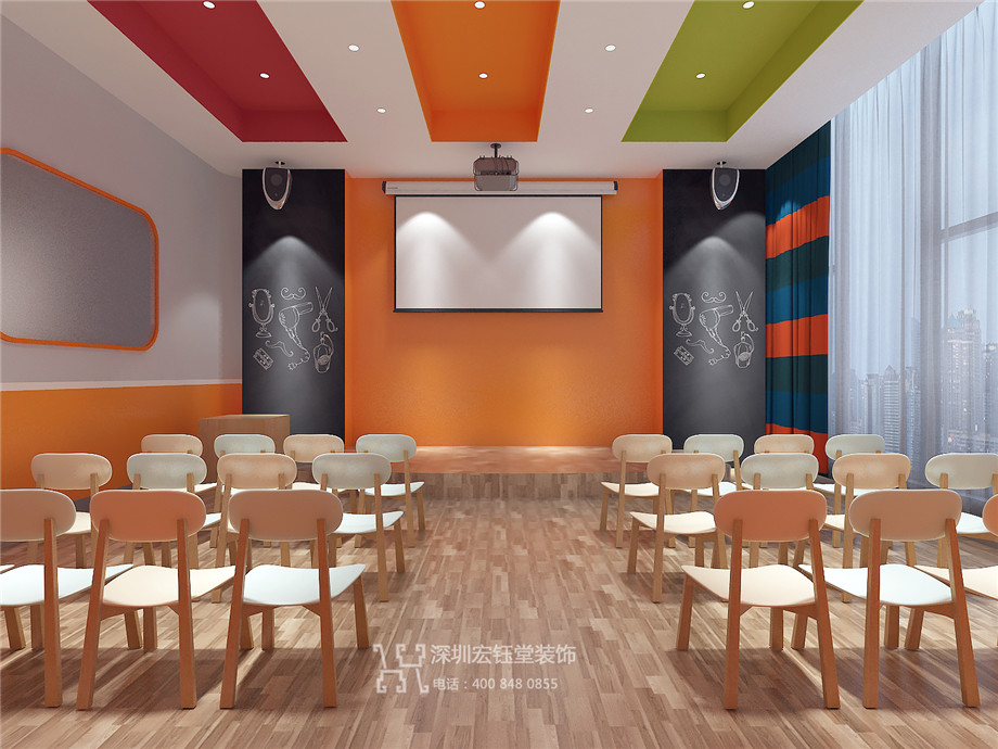 【宏钰堂】郑州艺学堂艺术培训机构装修设计效果图-8