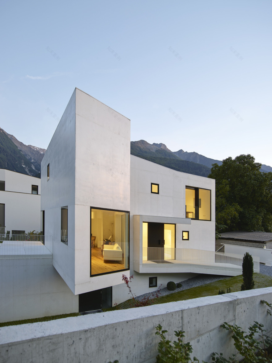 意大利白色大理石别墅,现代简约风格-6