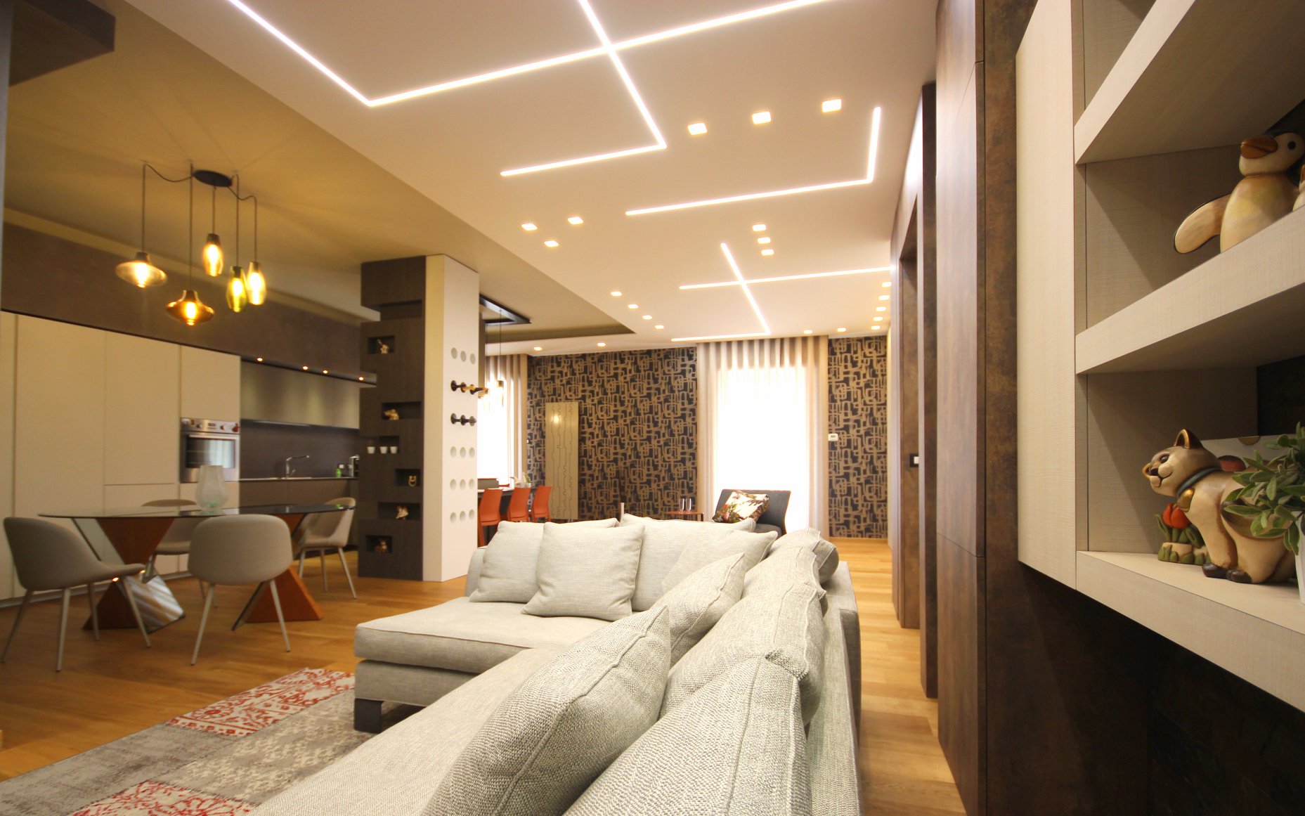 温馨现代家居，打造多功能生活空间-1