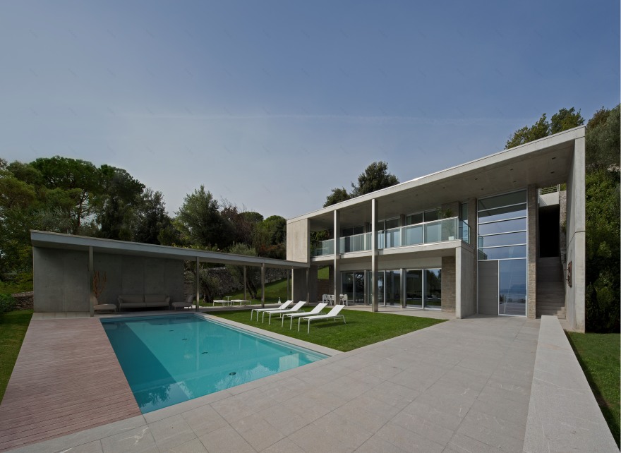 意式湖畔别墅,诠释自然与现代共生设计-1