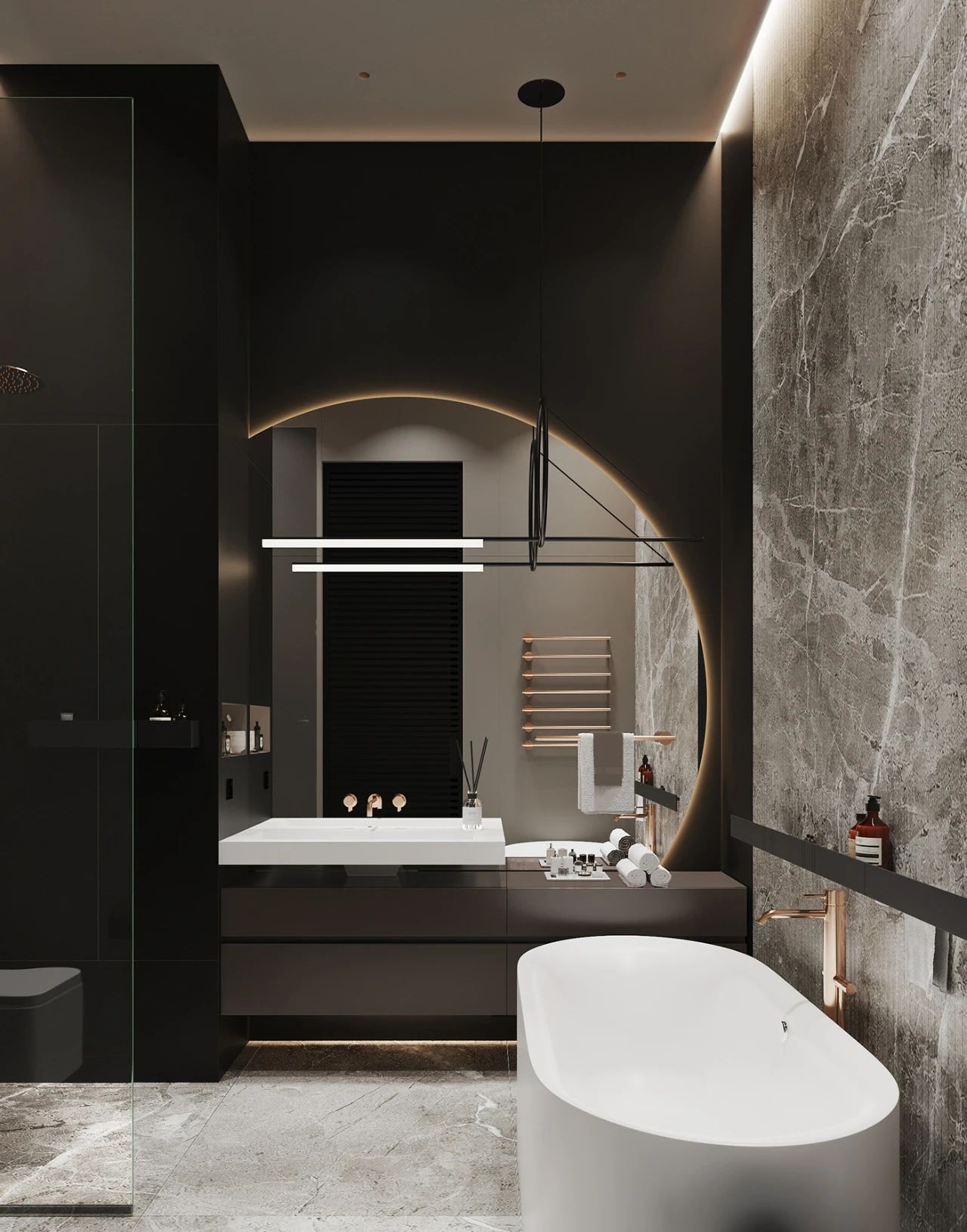 莫斯科顶层复式豪宅,现代风格演绎温馨高级生活-39