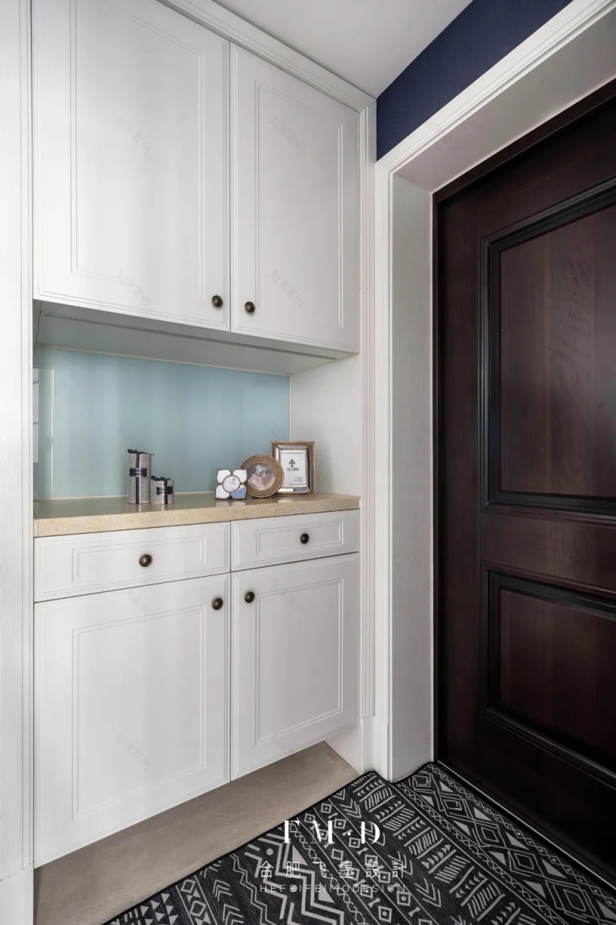 合肥华润凯旋门 130㎡精装房改造,美式轻奢风格温馨实用-17