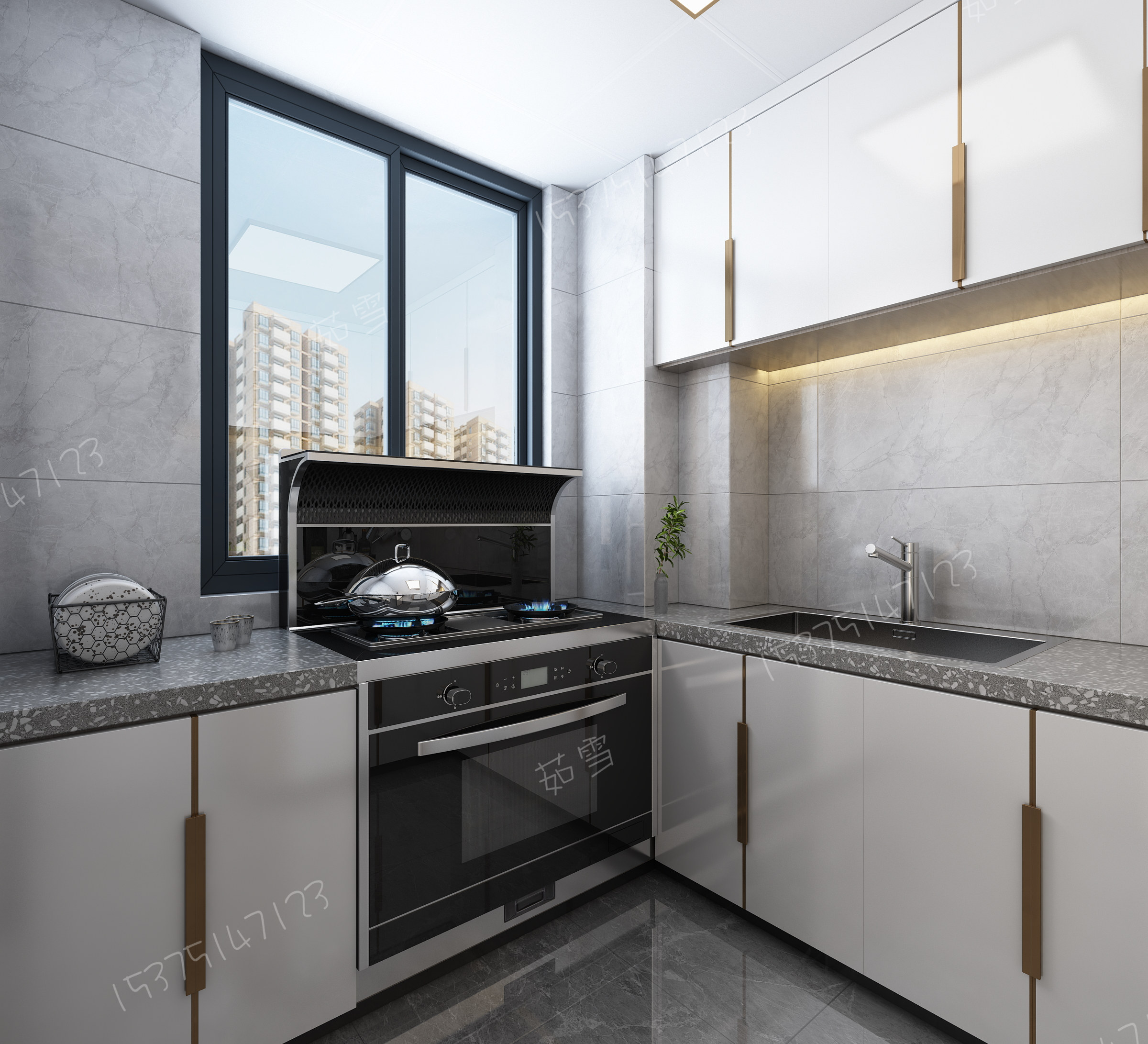 轻奢全房效果-12