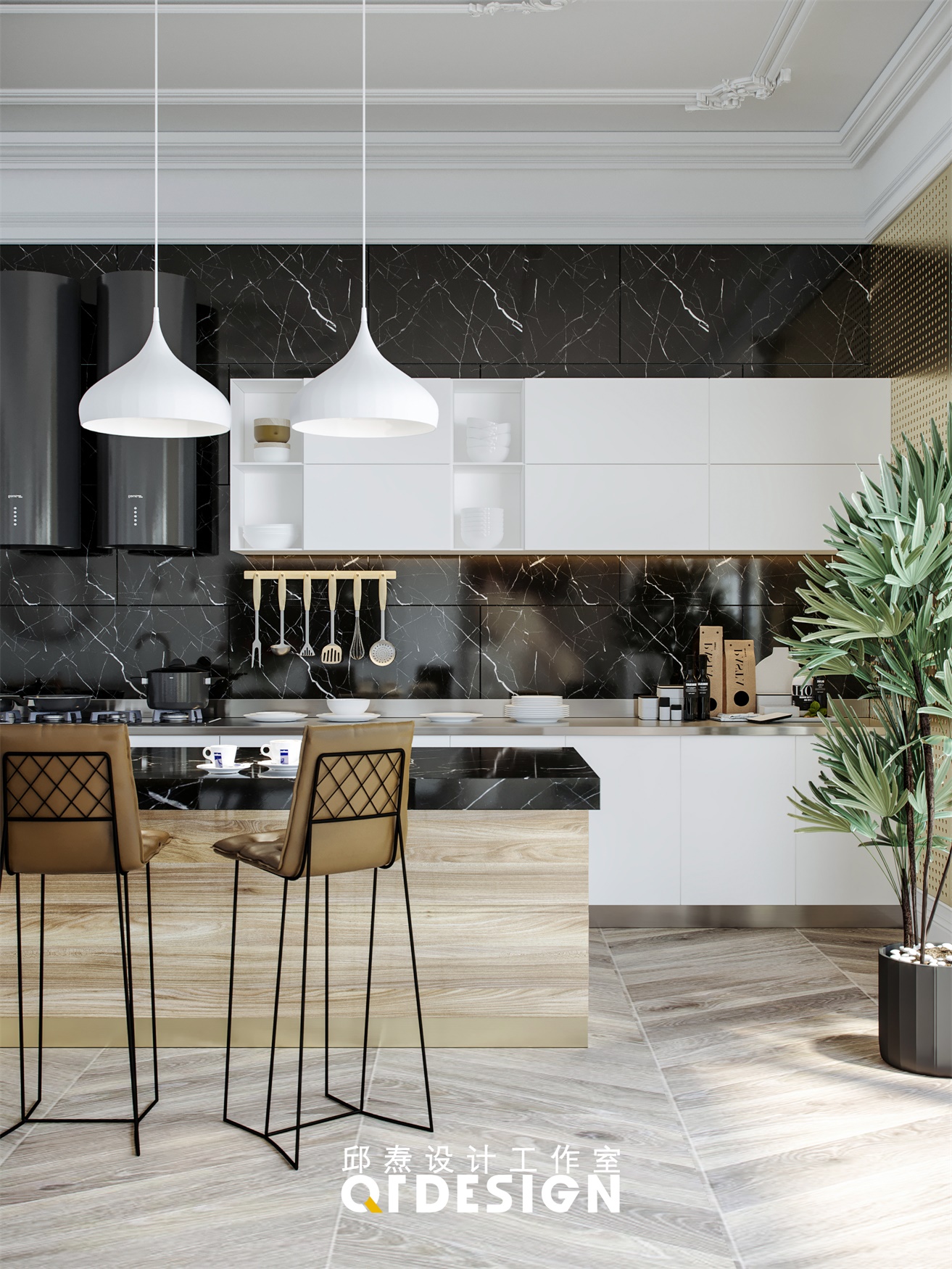 邱焘设计 / 现代法式丨古典和创新之间丨轻柔踱步-12