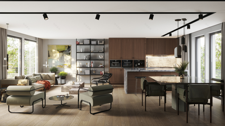 瑞士卢加诺 Collina D'Oro 平层公寓,自然与设计的完美融合-6