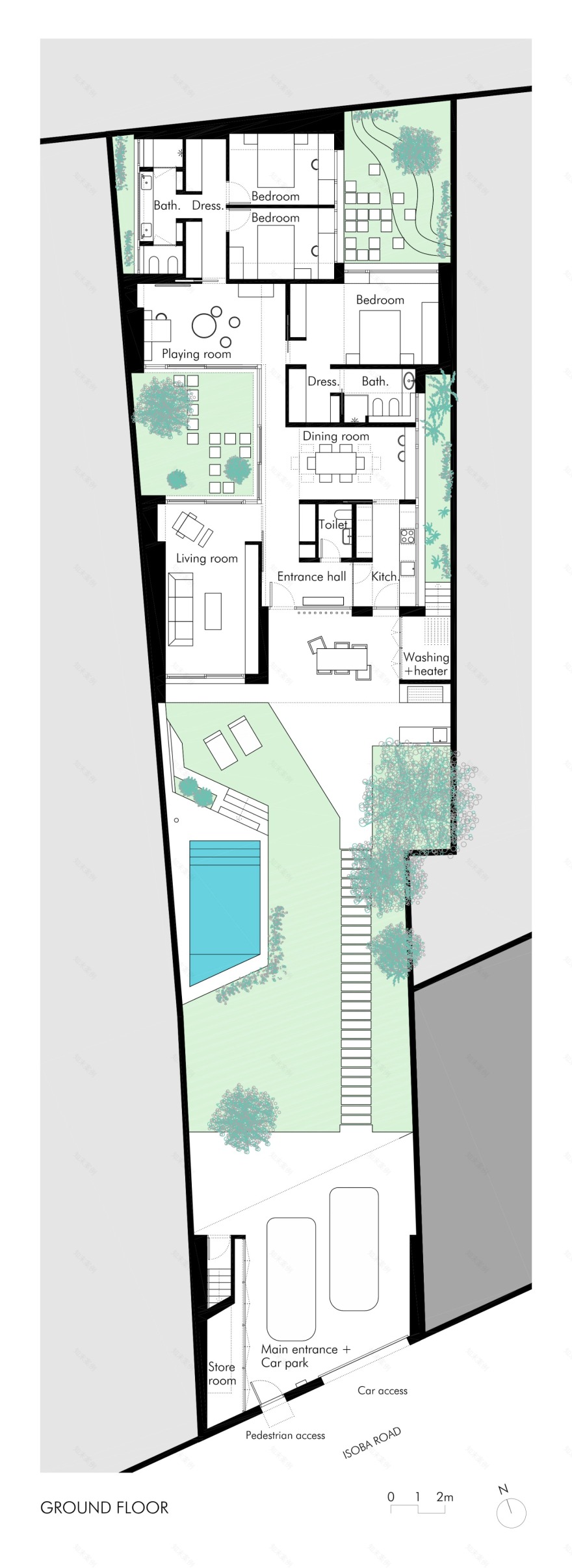绿意盎然·隐私与通透共存的家-20