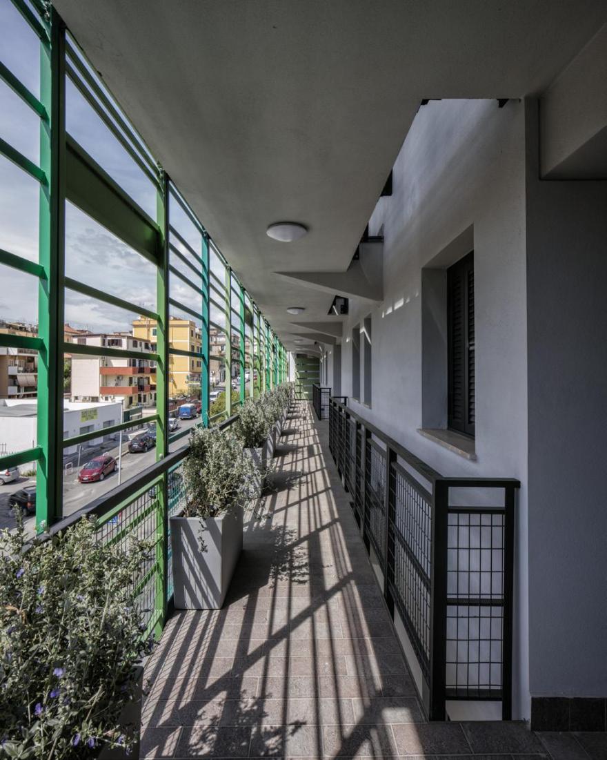 罗马绿色公寓建筑,创新社会住房与自然共生-17