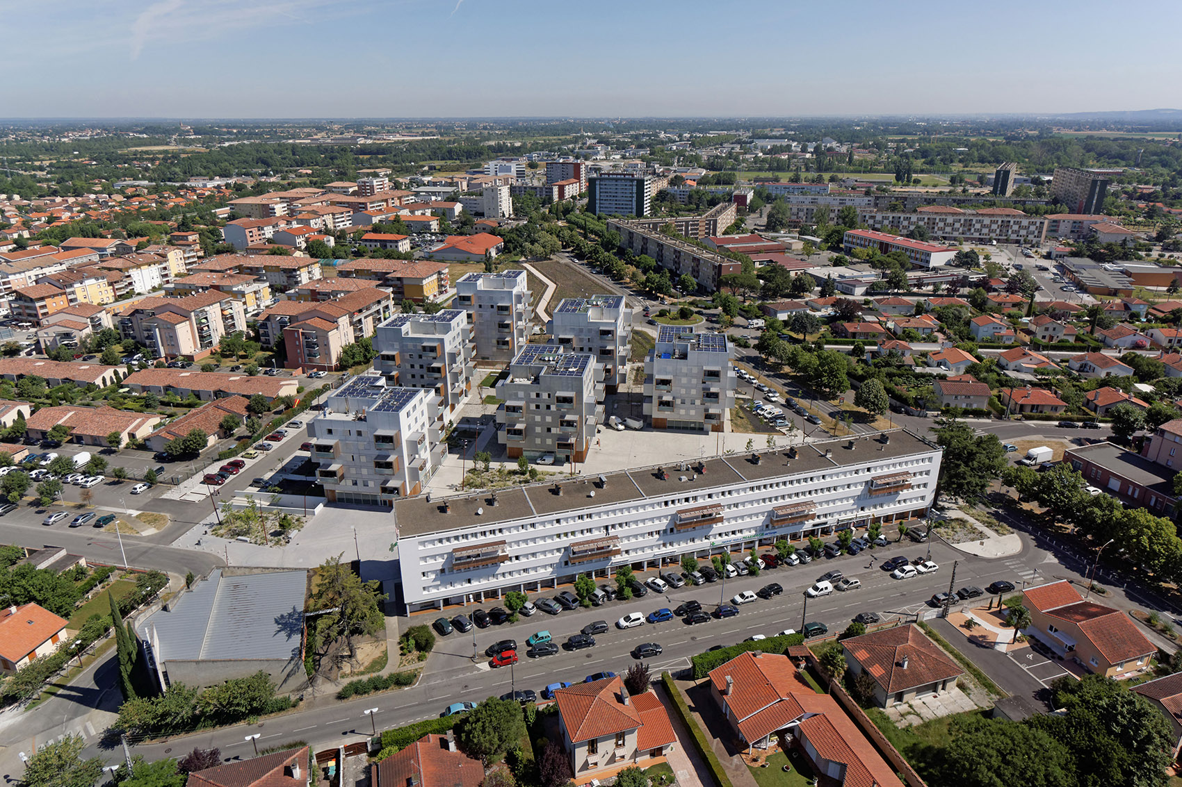 Square Maïmat住宅区更新，法国/释放公共空间，连接社区居民-55
