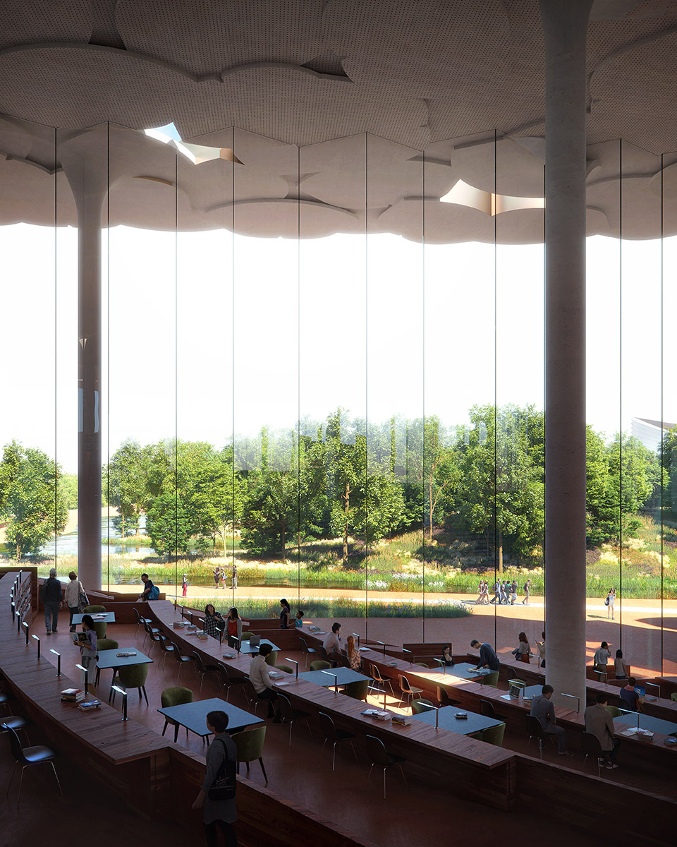 由Snøhetta设计的北京副中心图书馆将于2022年底完工/面向未来的图书馆-23