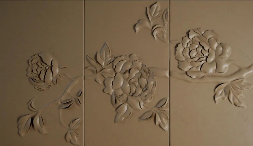 皮雕工艺在室内墙面设计中的应用-102