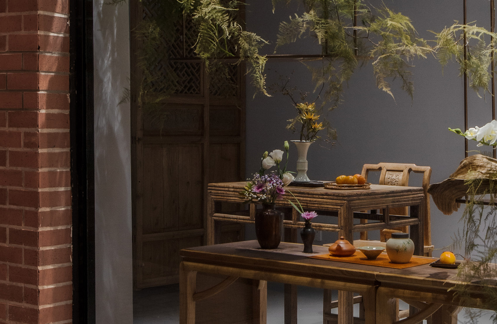 地山公社茶生活馆，上海/在现代极简的框架内体验到中式独有的空间节奏感-2