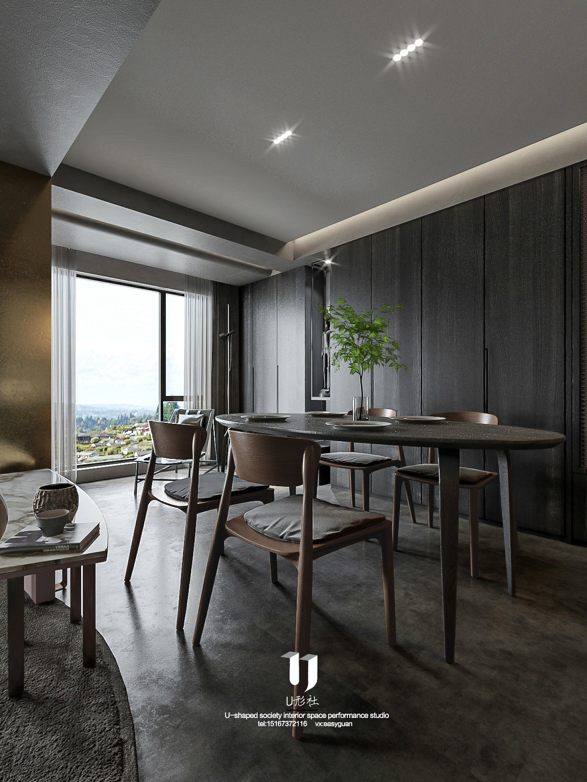 现代住宅的黑色艺术-3