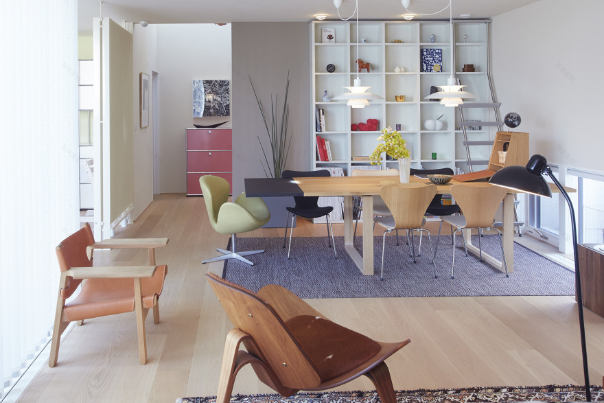 日本 Morioka 别墅现代室内设计,USM 模块化家具打造宽敞生活空间-13