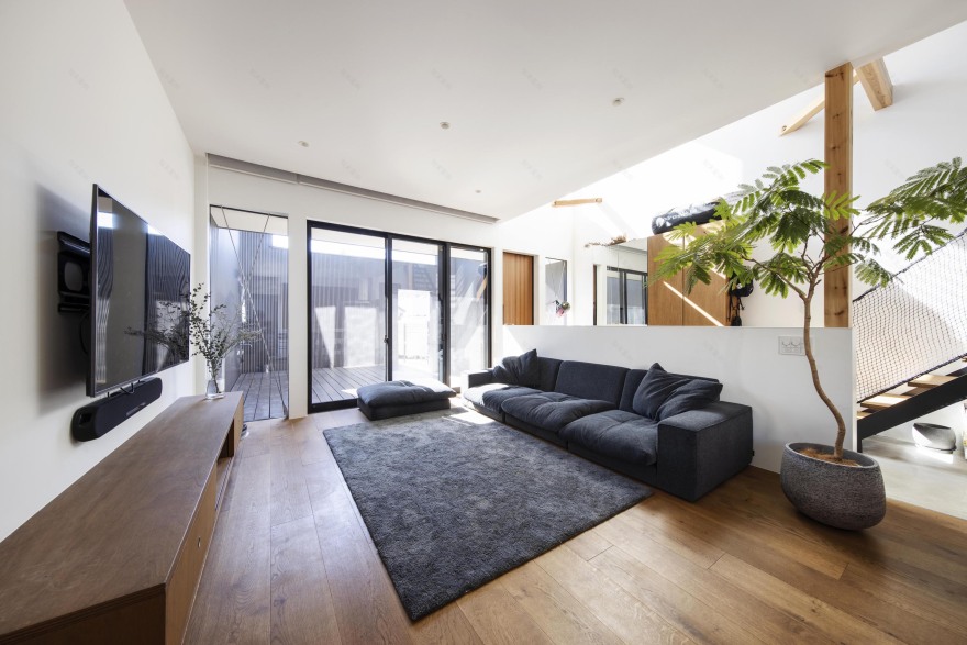 封闭外壳内的宽敞空间 别墅建筑 HouseI丨日本神奈川丨N.A.O. Naoki Kato-14