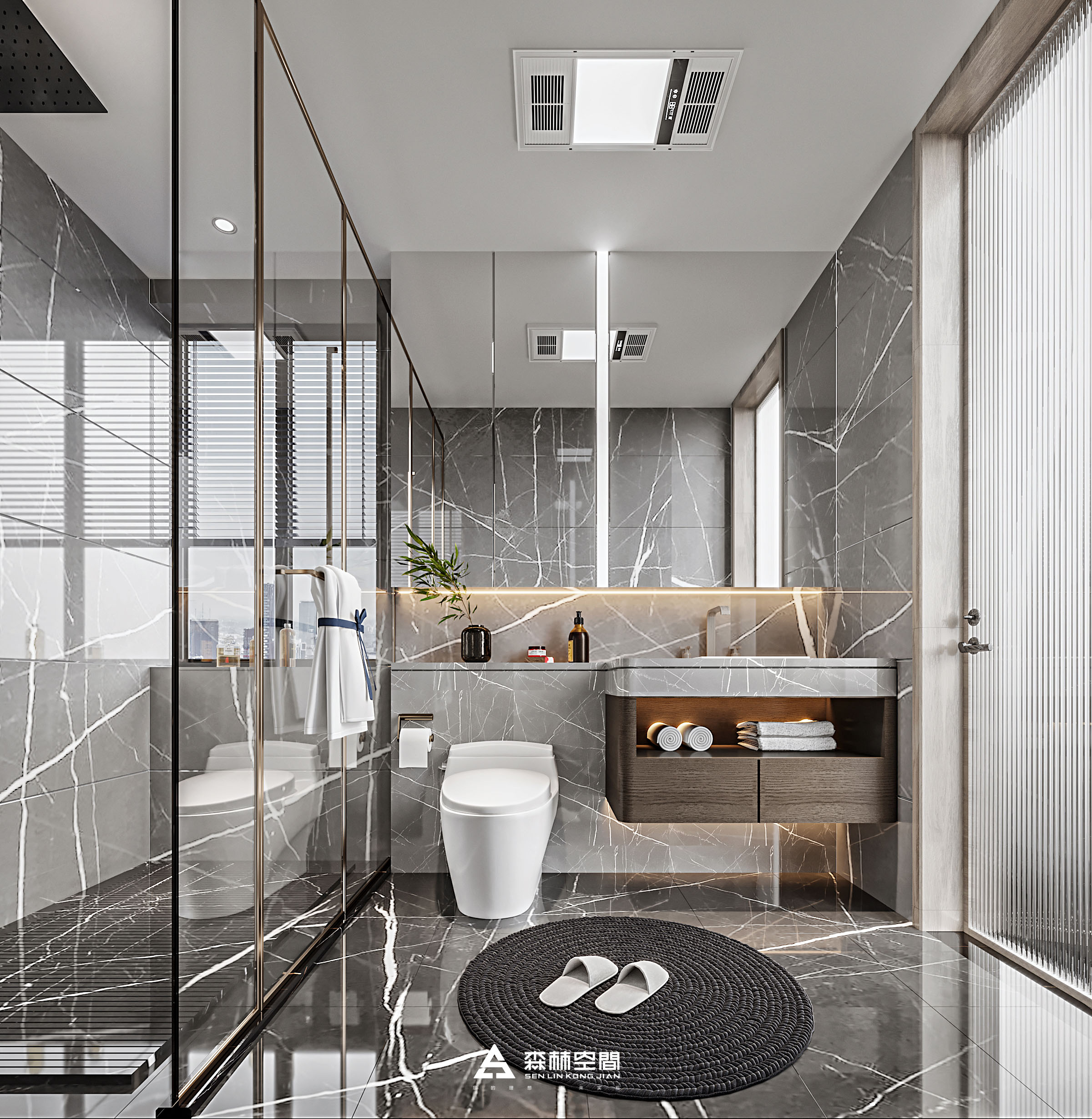 苏是装饰丨平层丨首发:潮州 I 现代轻奢 I 海博熙泰观潮阁-13