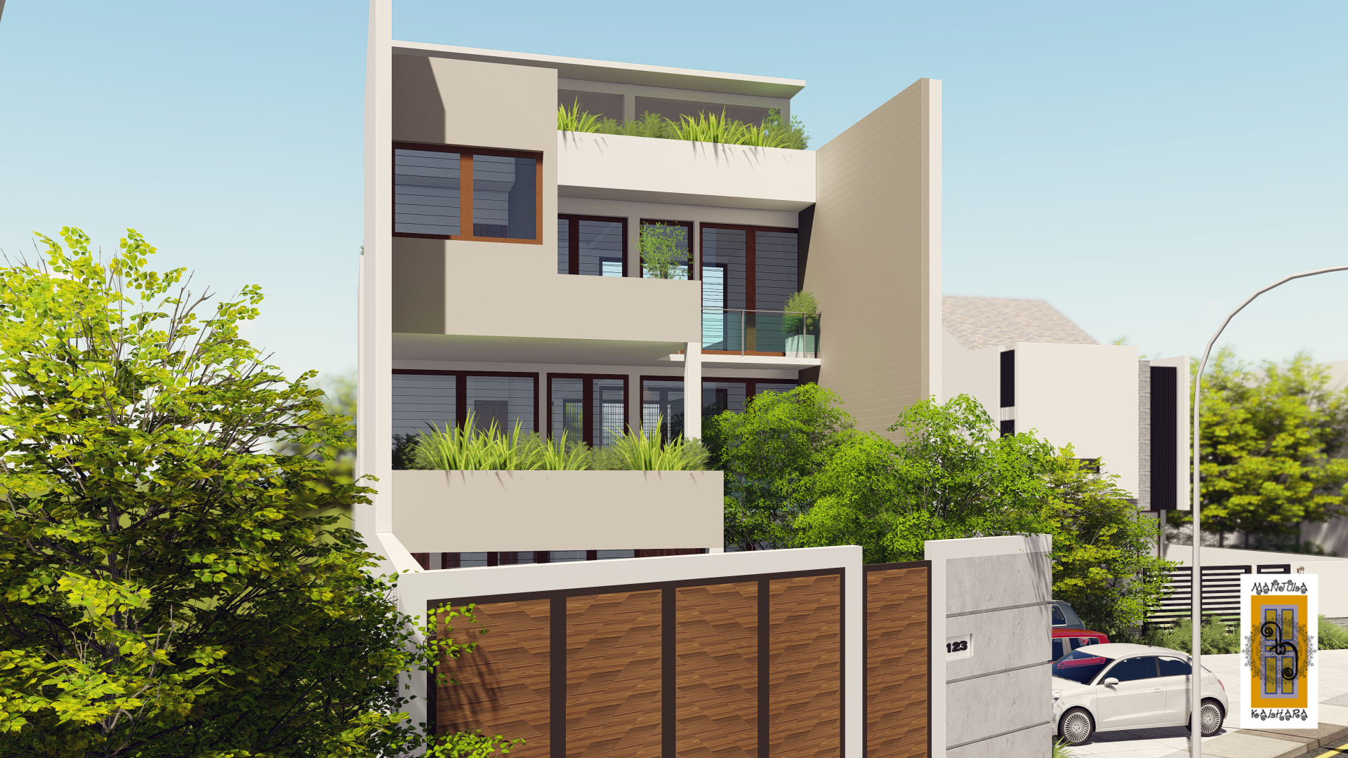 "斯里兰卡 Battaramulla 别墅 | 现代极简主义的完美体现"-17