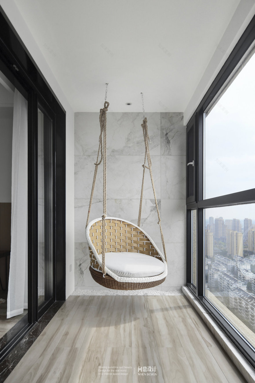 临江景苑 149㎡北欧风告白设计,自然温馨,功能与美感兼具-23