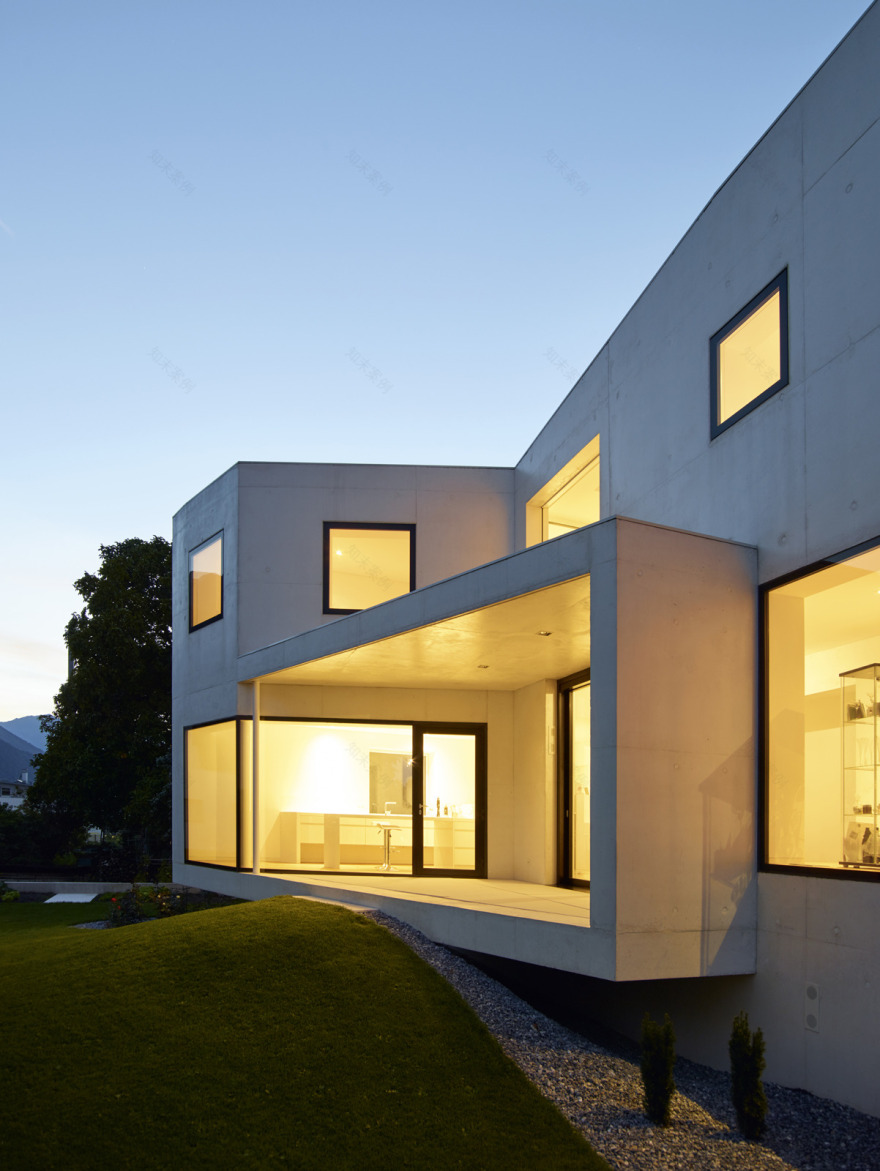 意大利白色大理石别墅,现代简约风格-7