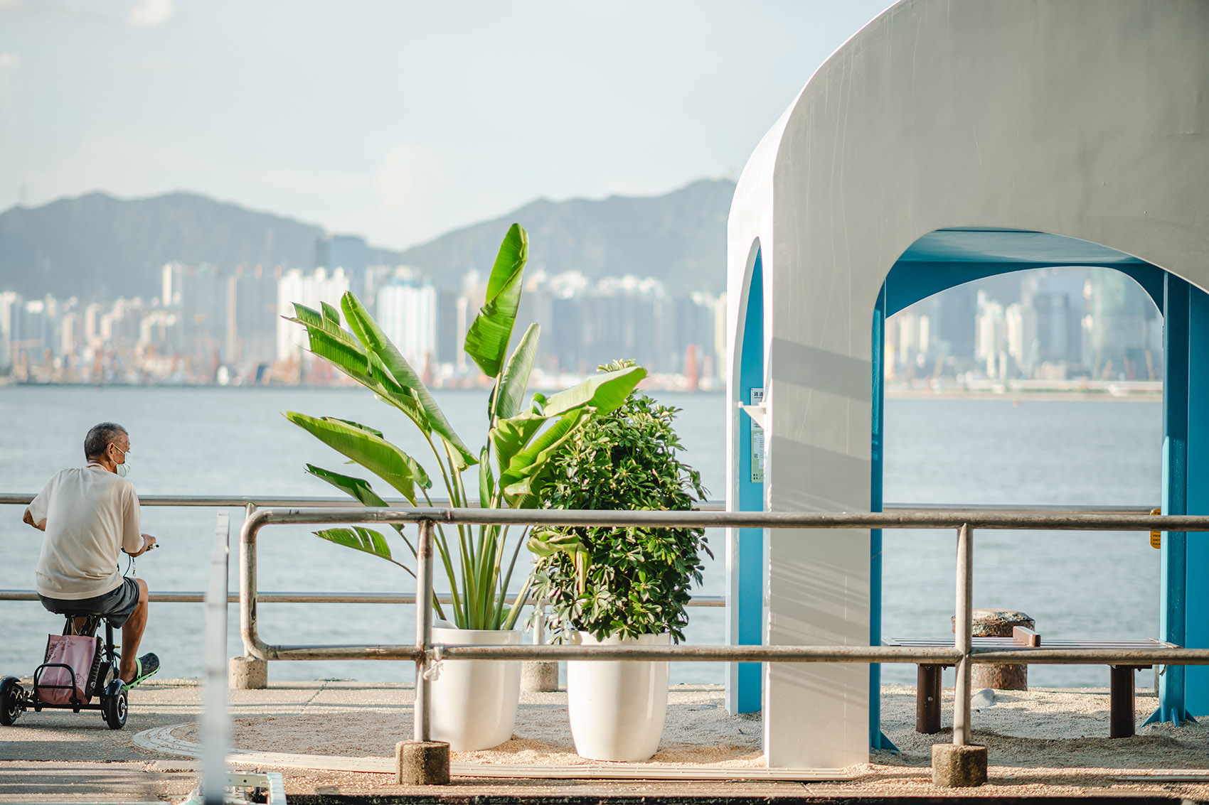 夏季凉亭，香港/维多利亚港公共码头上首个俯瞰狮子山的艺术装置-34