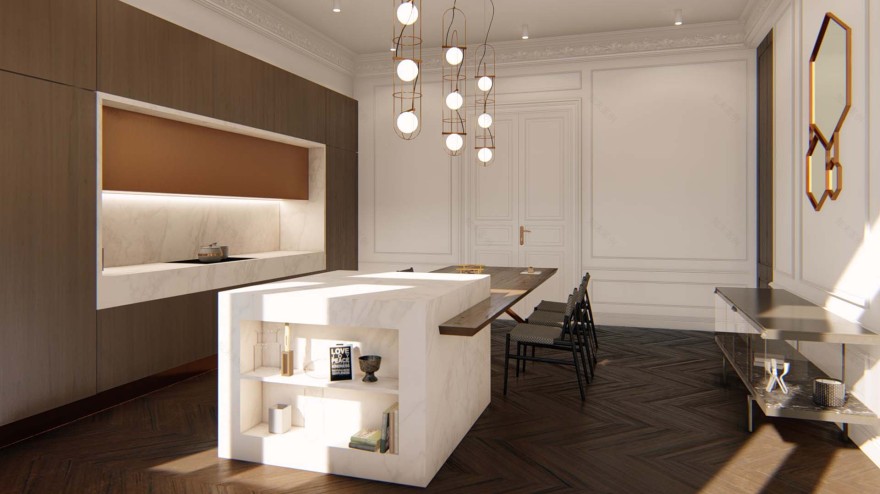 布达佩斯历史城区优雅公寓的重生丨匈牙利布达佩斯丨este’r partners-6