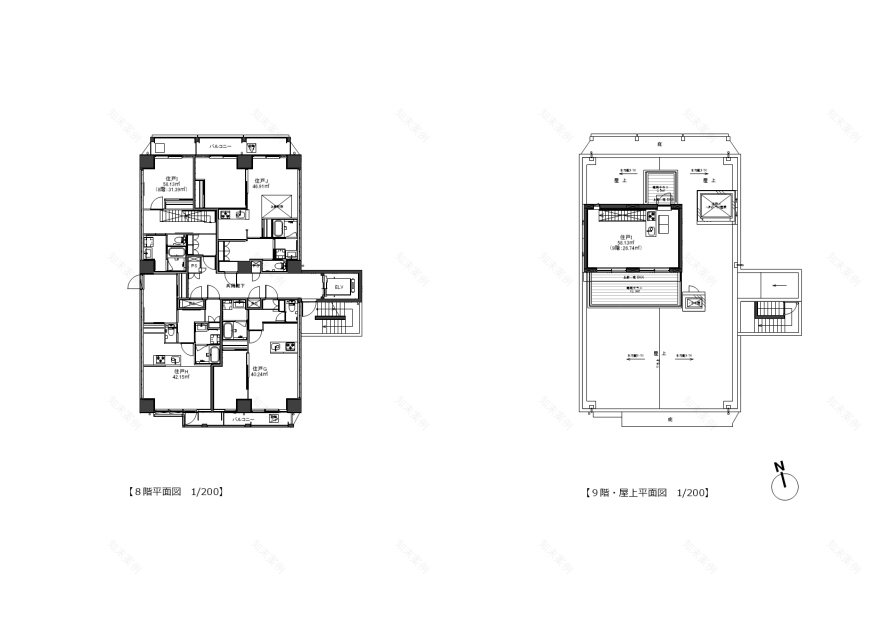 面向北的明亮公寓设计丨日本-24