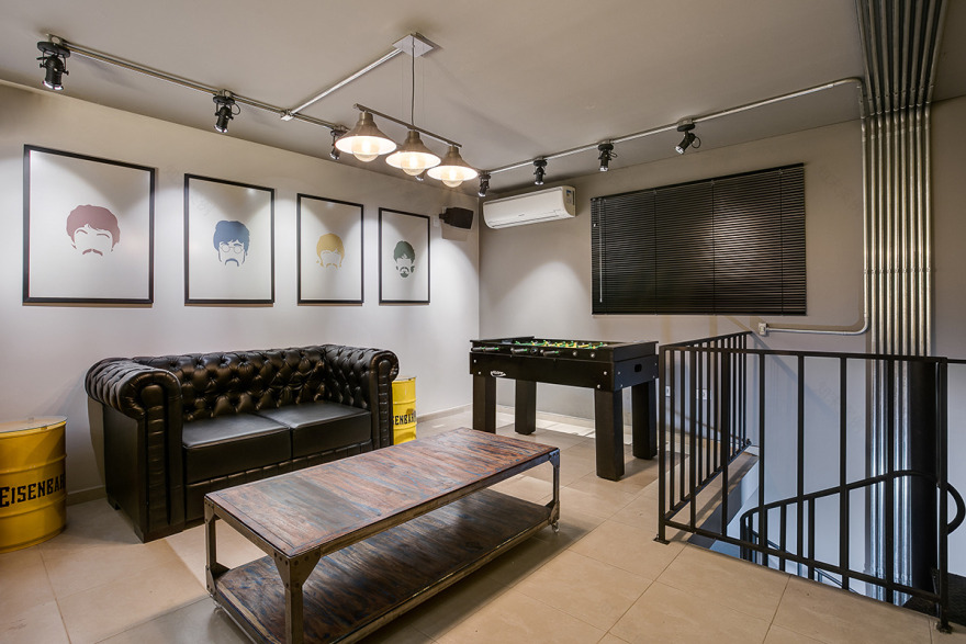 巴西工业风理发店设计-6