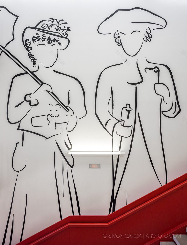 双体交汇的透明图书馆设计-21