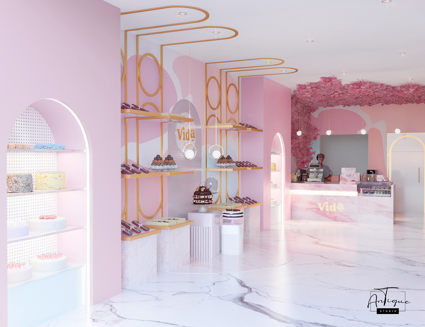 VIDA 巧克力甜品店设计丨ANTIQUE Studios-7