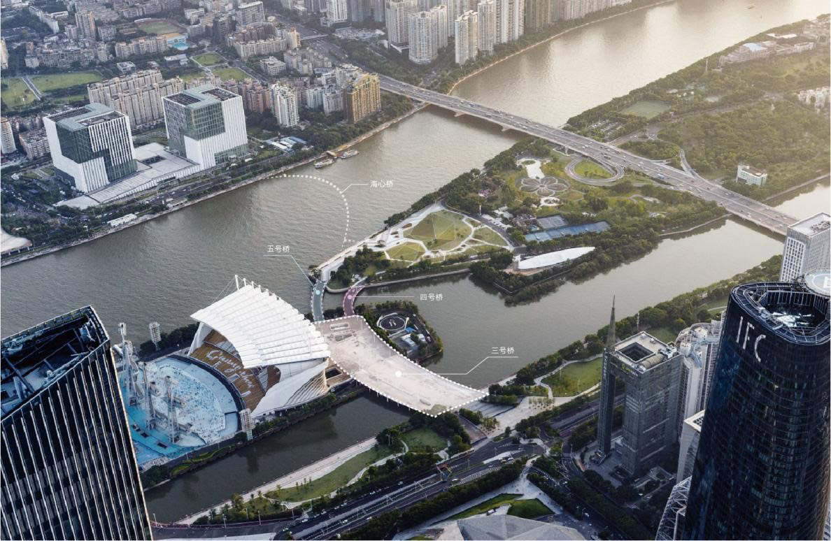 海心桥北岸景观提升改造项目，广州/重新定义城市中心疏散通道的存在方式-5