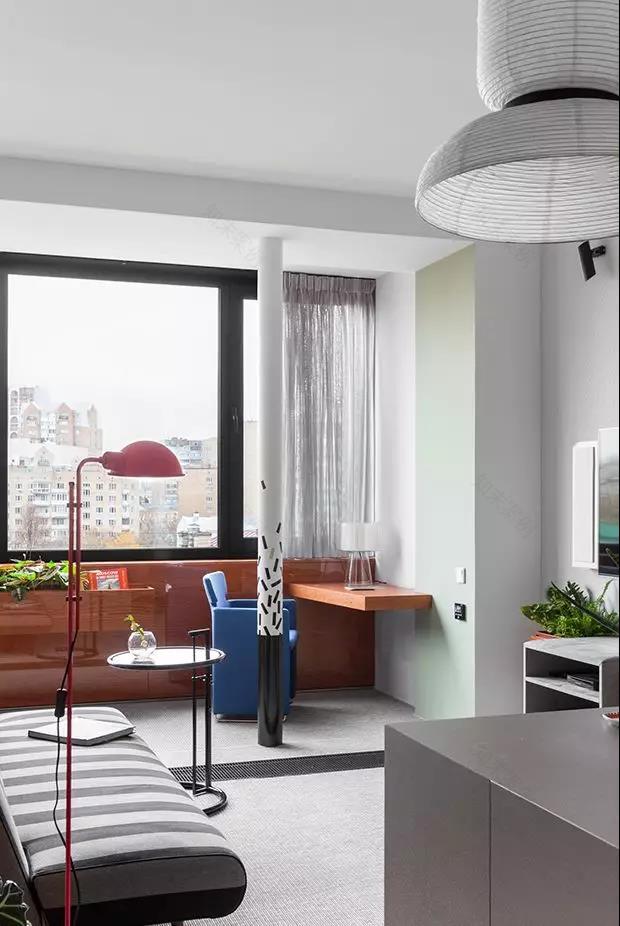 莫斯科 90㎡活力极简公寓设计-40