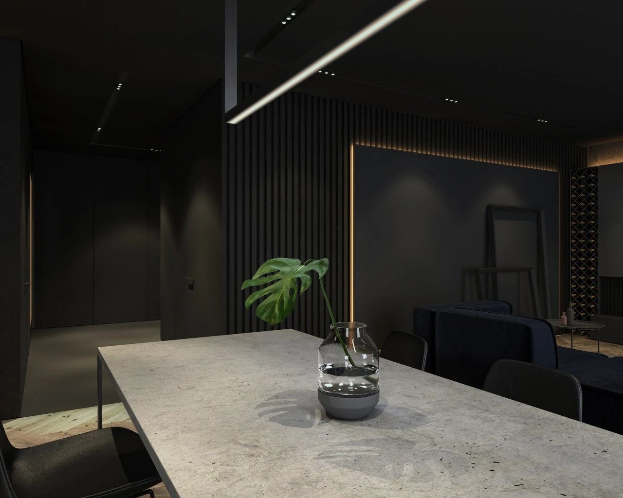 深色系的雅致空间-4