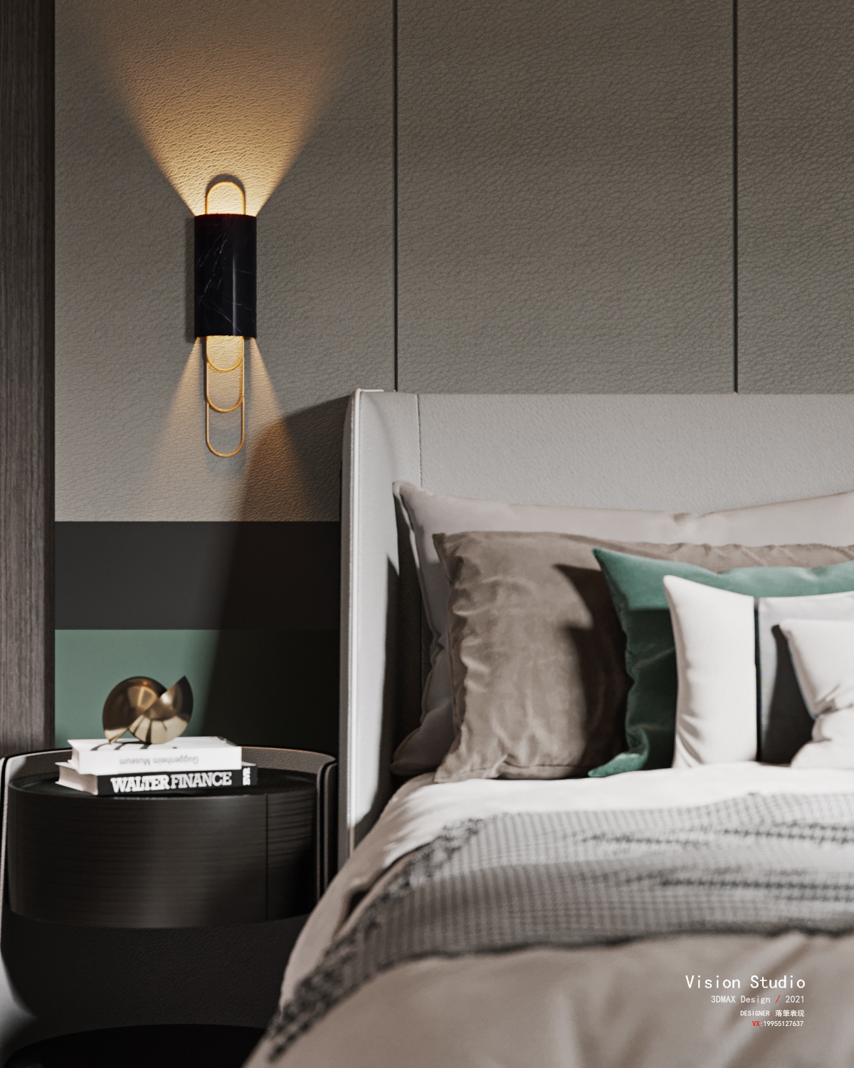 落筆視覺 |暗黑现代别墅-21