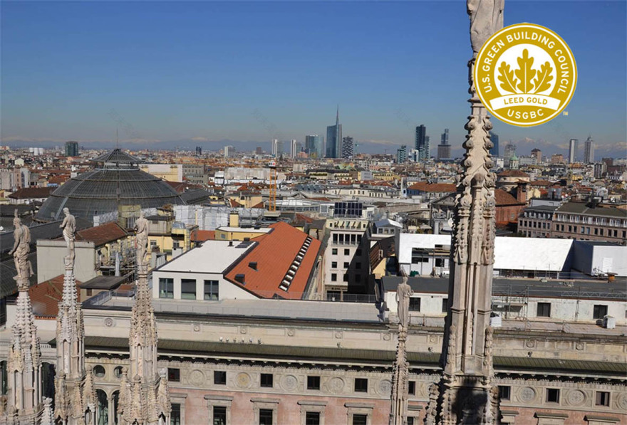 米兰历史建筑翻新变身现代办公空间-0