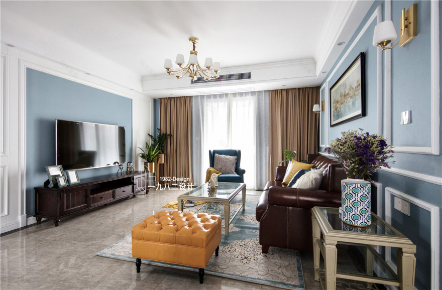 武昌群建星城现代美式实景拍摄,三居室温馨之家-20