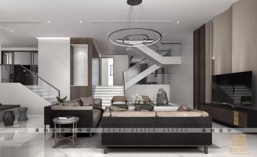 金恪设计丨别墅灰度空间 | 简约舒适,智能生活-24