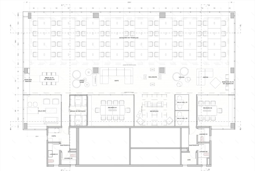数字媒体公司总部设计,展现工业风与科技感-11