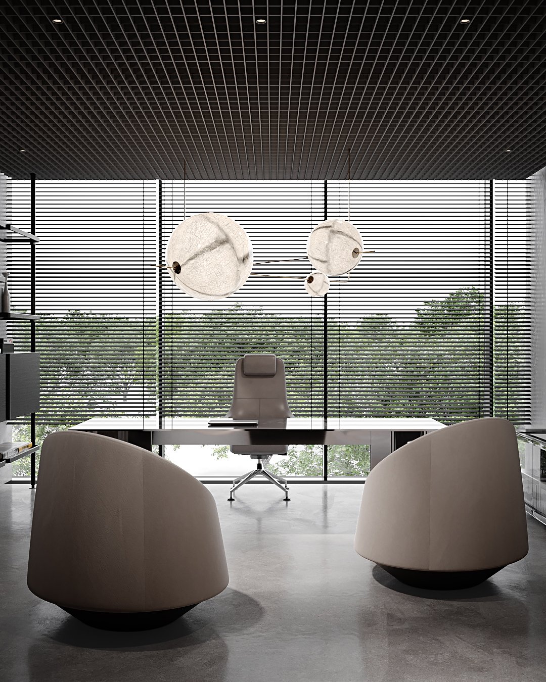 极简自然风办公室设计-26