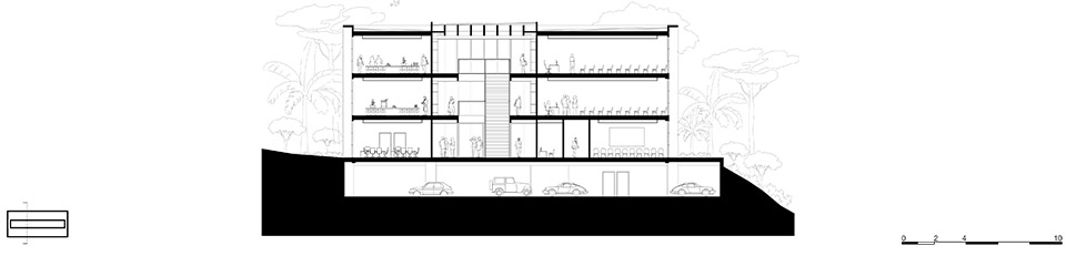 巴西两校区建筑,优雅强烈特质融入自然环境-90